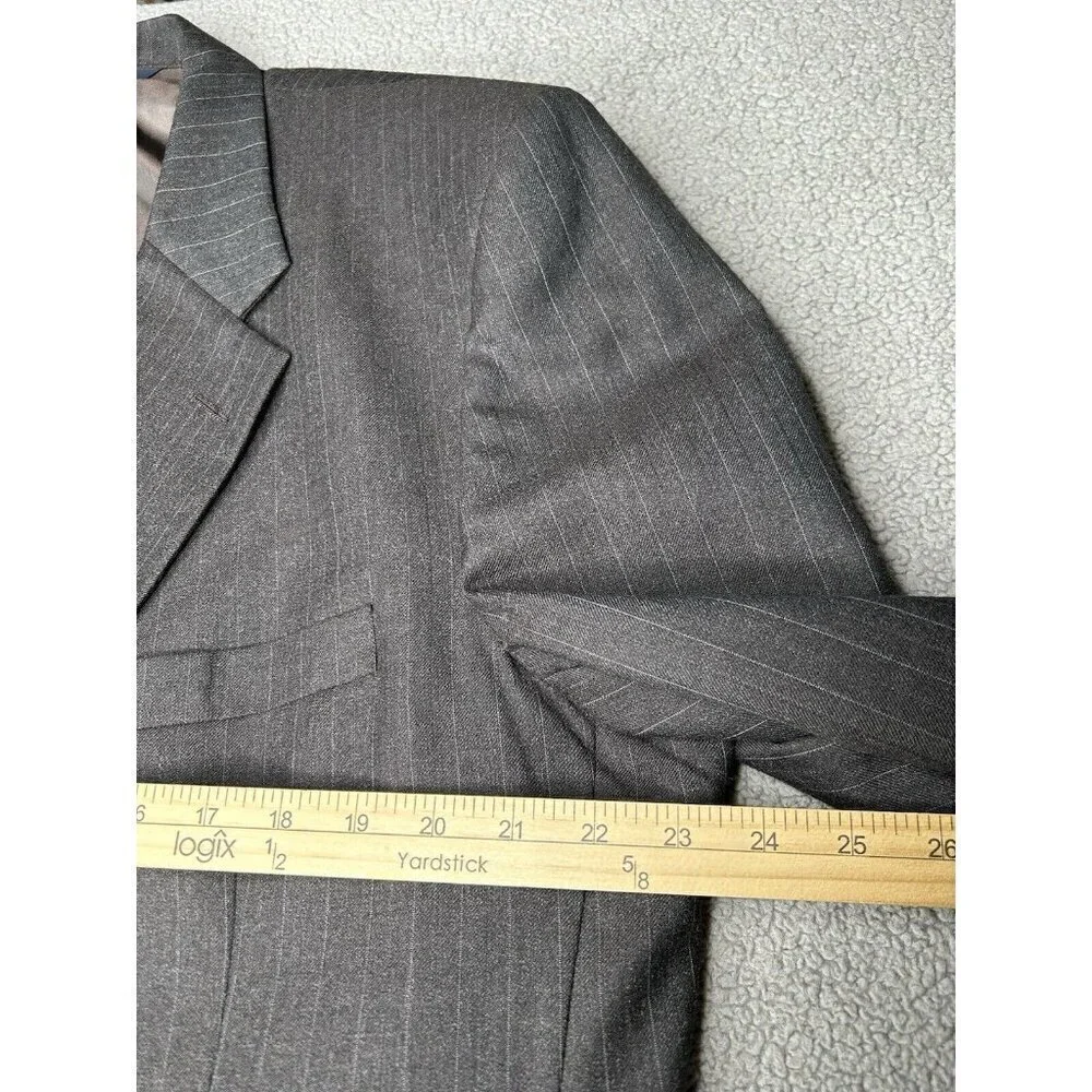 Vintage Burberrys Jacket Mens Wool Dark Gray Burberry Kutler Bros Suit Coat